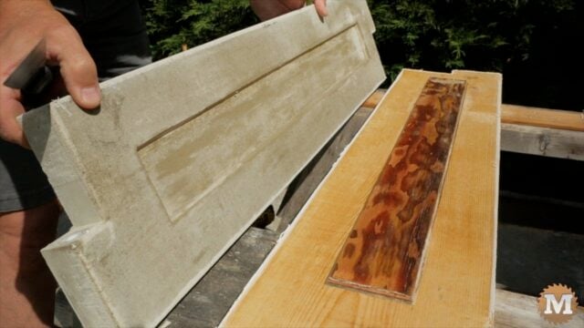 The final CSA concrete garden box casting