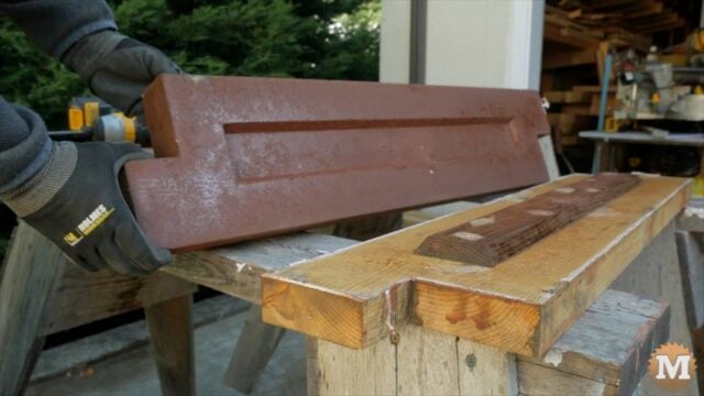 Finished cast Lightweight Perlite Concrete garden panel